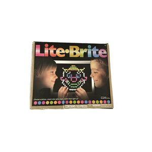 Lite Brite retro style mini peg light up - used -